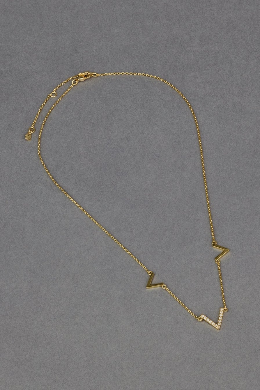 14k gold plated delicate necklace